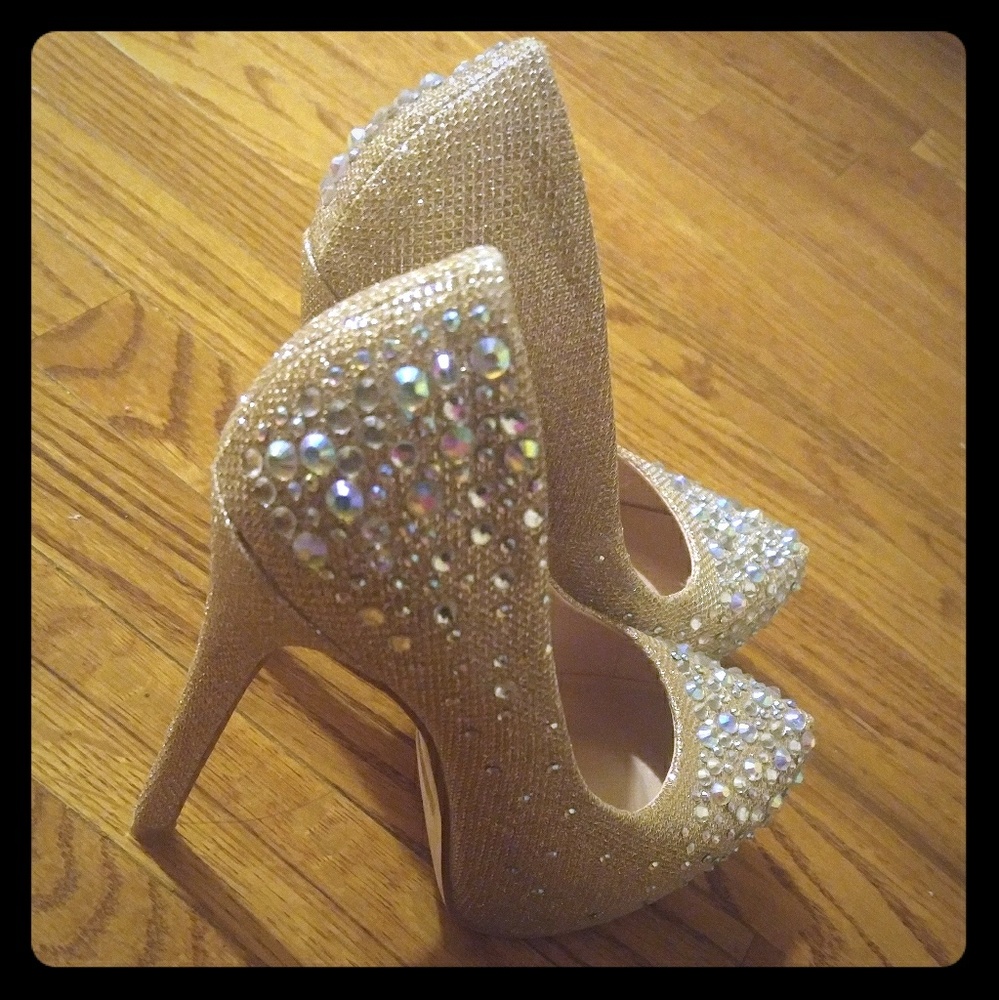 Rhinestone heels